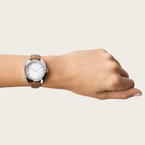 Fossil BQ3774 Vale Solar-Powered Brown Leather Watch
